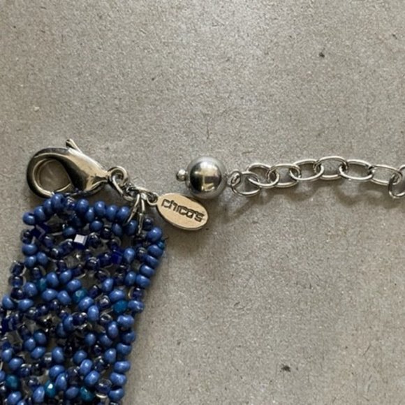 Chicos Ombré Statement Strands Of Glass Beads, Tiny Cz & Layers Of Gorgeousness - Picture 10 of 10